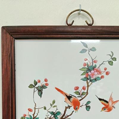 TRANH SỨ KHUNG GỖ PHÚ QUÝ - PHÚC LÀNH